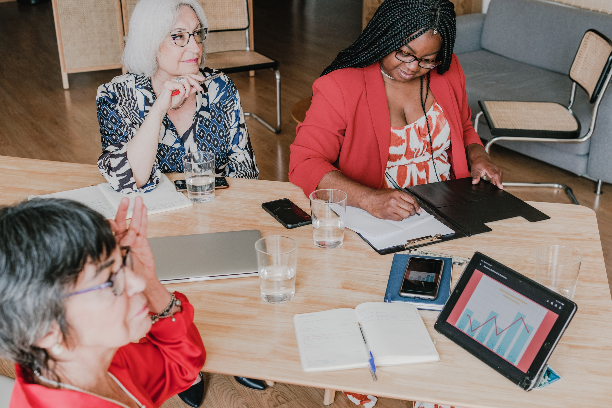 Female Founders Female Professionals in a Meeting